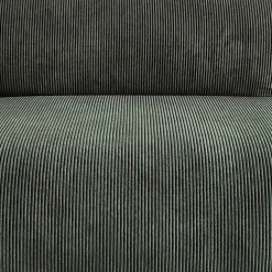 Fauteuil en velours côtelé vert - Chelsea