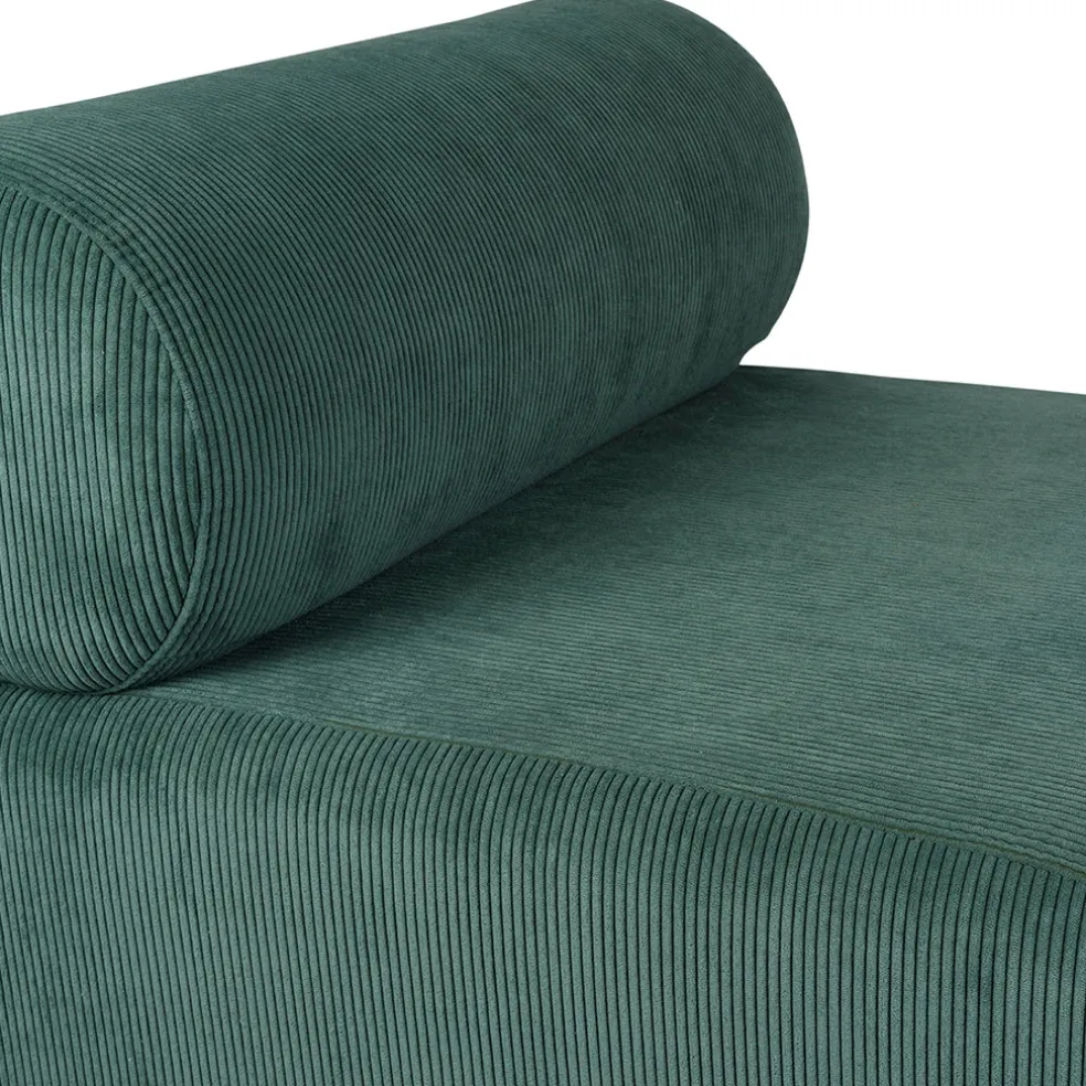 Fauteuil en velours côtelé vert - Chelsea