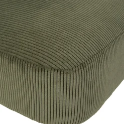 Fauteuil en velours côtelé kaki - Eleonor