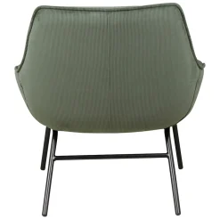 Fauteuil en velours côtelé vert sapin - martin