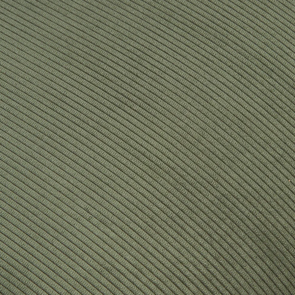 Fauteuil en velours côtelé vert sapin - martin