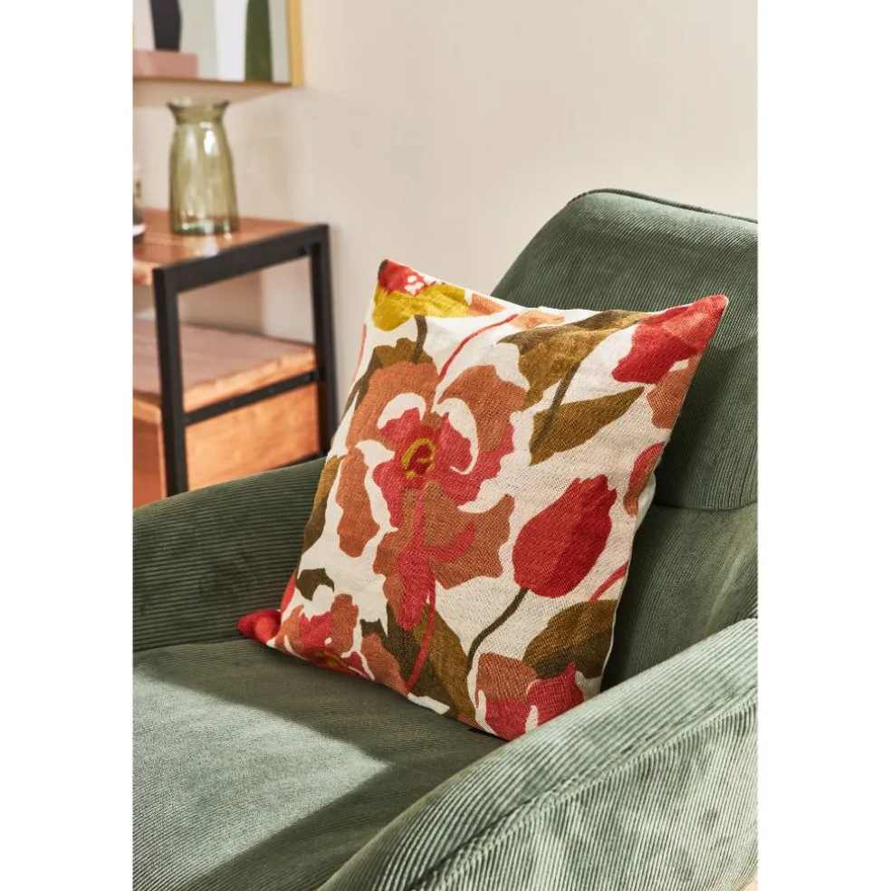 Fauteuil en velours côtelé vert sapin - martin