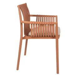 Fauteuil extérieur terracotta - Lumi