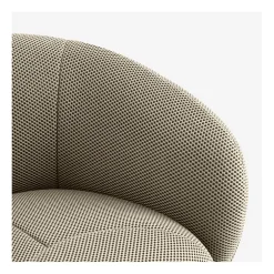 Fauteuil pivotant en tissu 3d sable - Somio