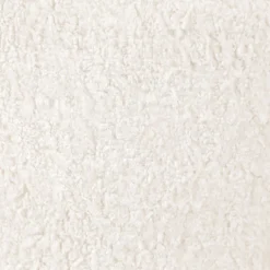 Fauteuil tissu effet mohair écru - Vesna