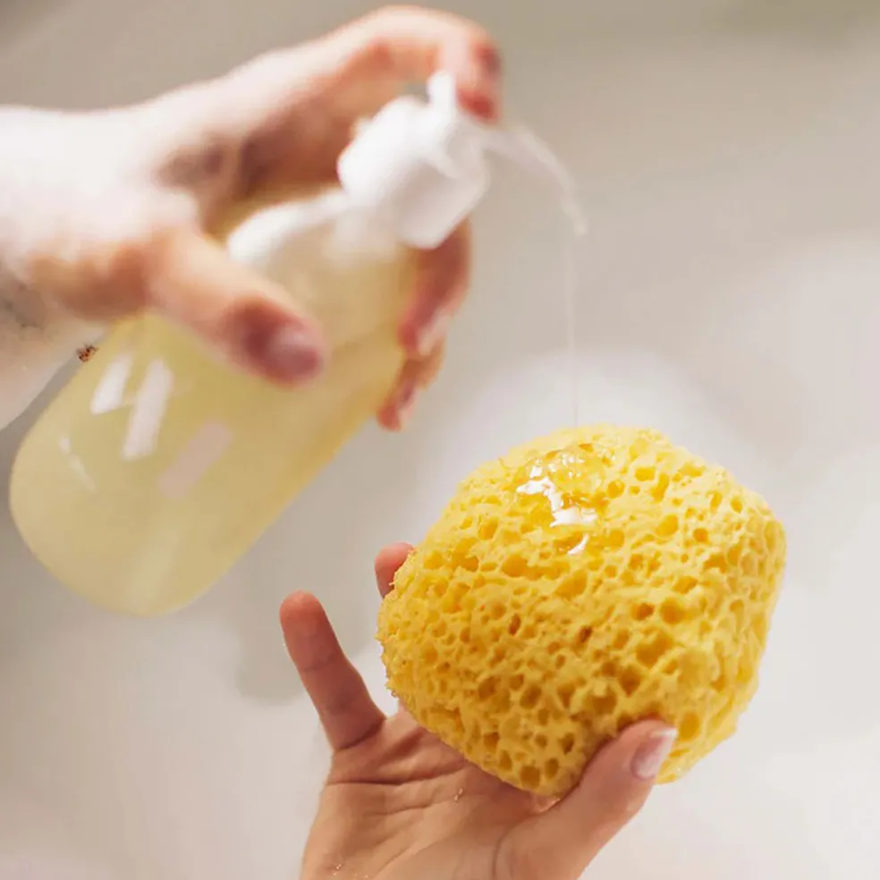 Flacon en verre gel douche écorce d'orange et poivre noir 290ml