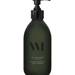 Flacon en verre gel lavant mains vétiver - bergamote 290ml