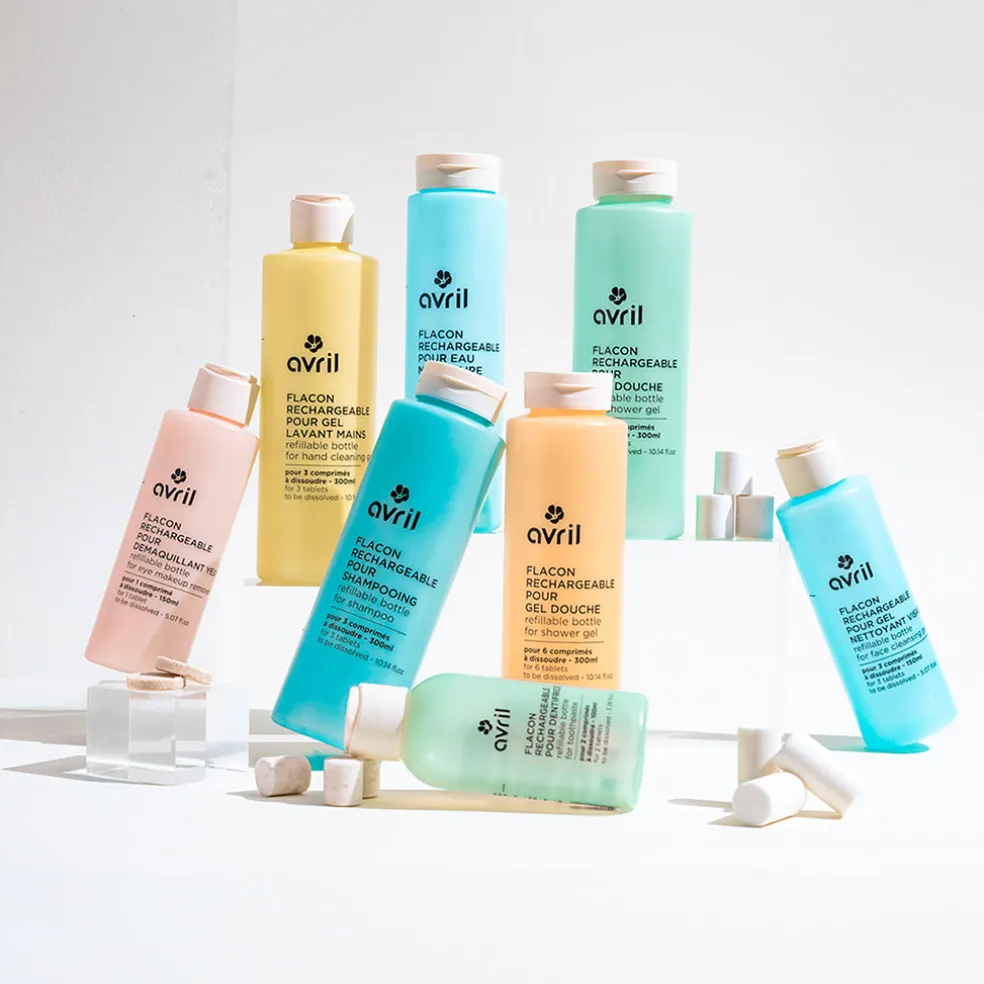 Flacon rechargeable pour shampooing 350ml