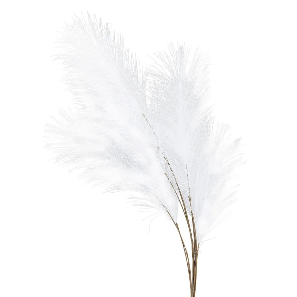 Fleur artificielle blanche h91cm - Celosia