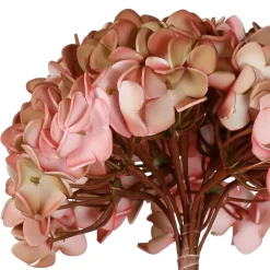 Fleur artificielle rose et vert h74cm - Hortensia