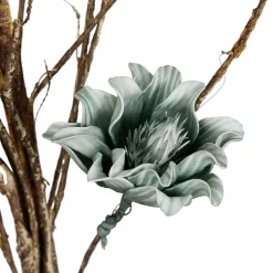 Fleur ramia vert d'eau h90cm eva+fil de fer