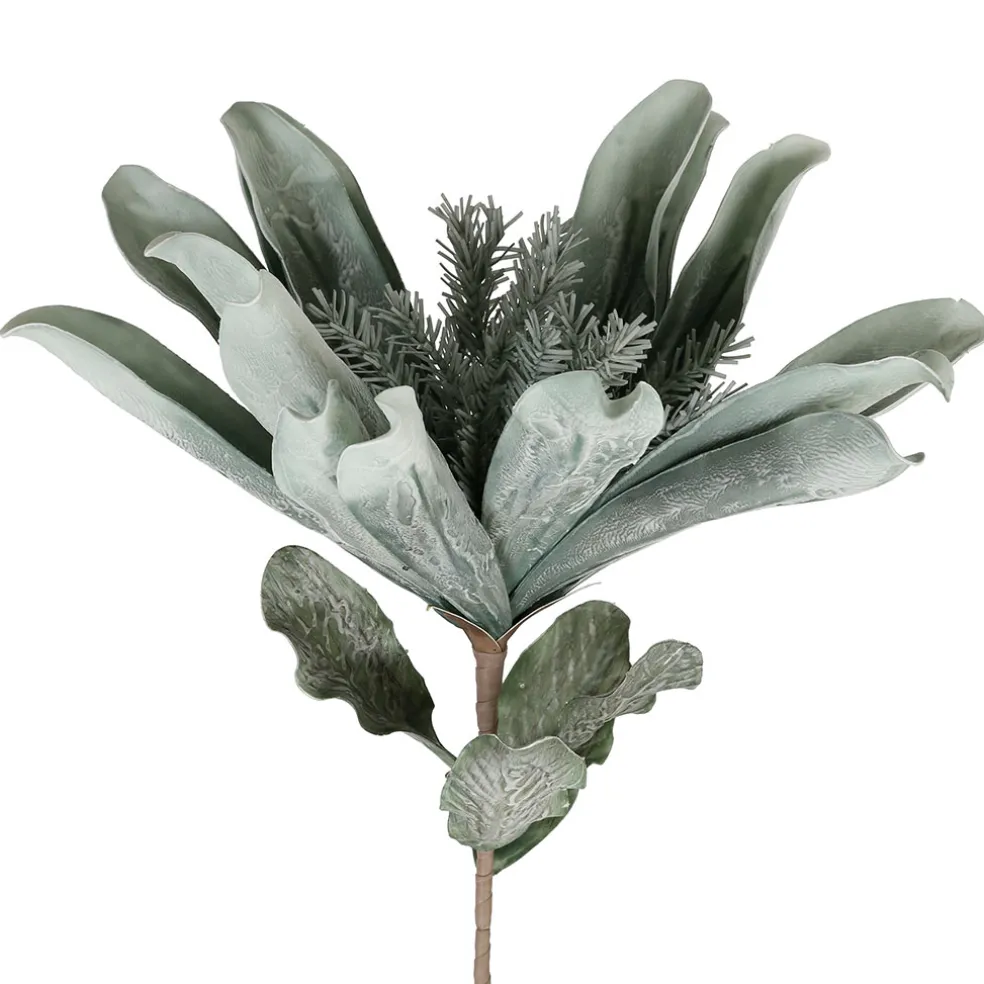 Fleur tubai vert d'eau h97cm eva+fil de fer