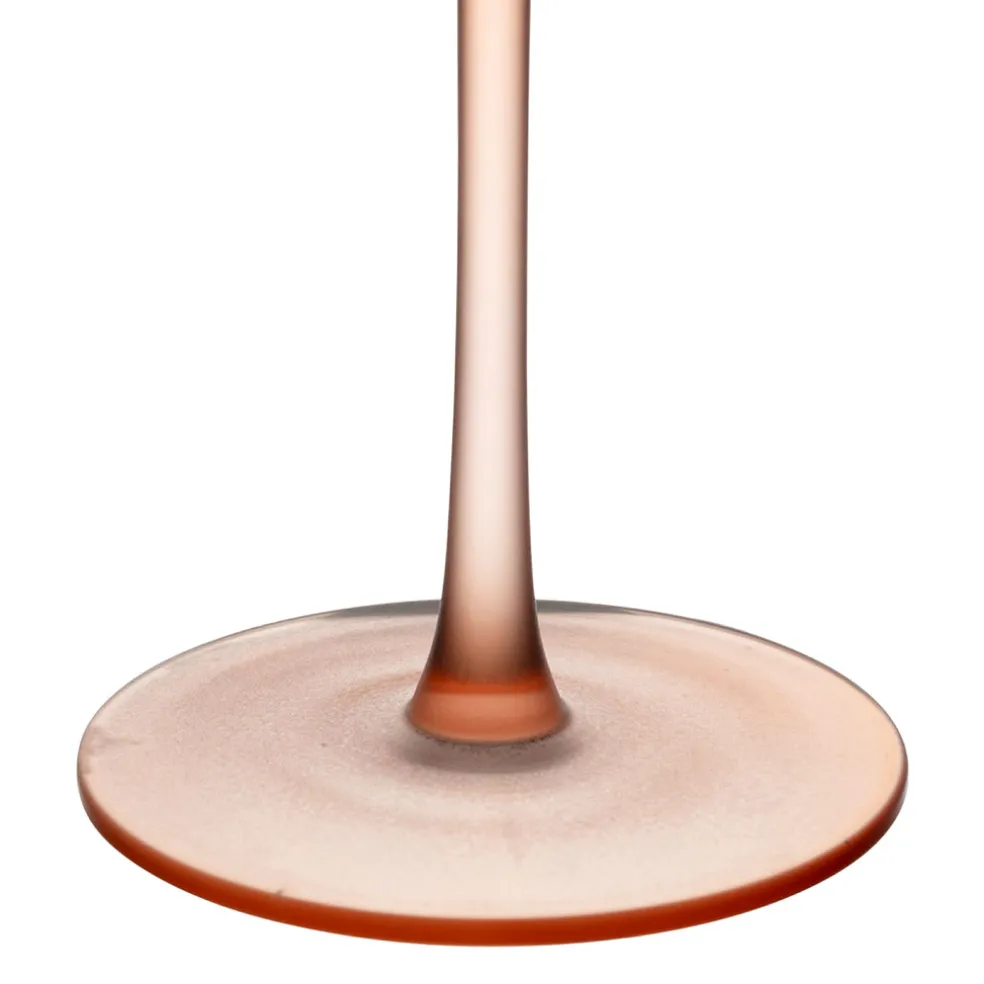 Flute en cristallin vert et corail givré 22cl - Adria