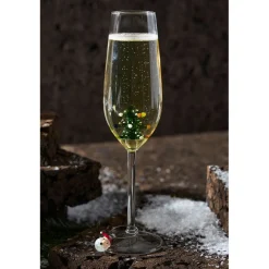 Flute sapin en verre borosilicate vert 25cl - Noel