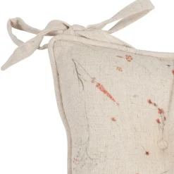 Galette de chaise en coton beige 40x40cm - Lucile