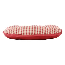 Galette de chaise ronde mami rouge en coton