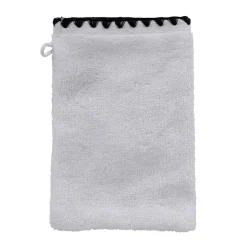 Gant de toilette en coton blanc 15x21cm - Issey