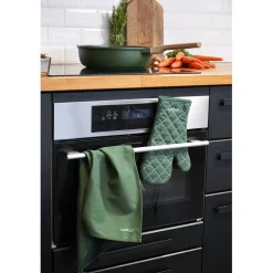 Gant et torchon en coton épais - Moka