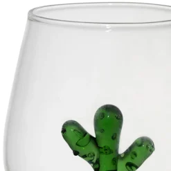 Gobelet cactus en verre vert 38cl - Colorea