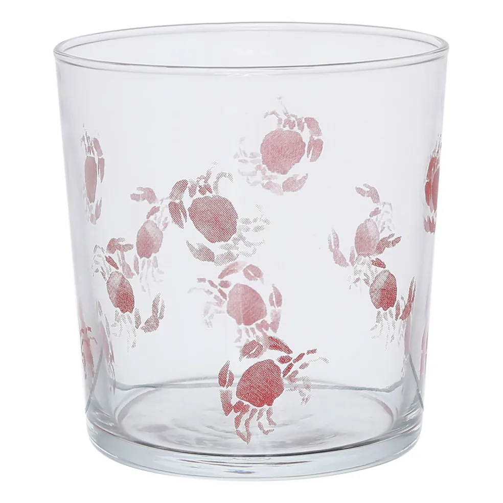 Gobelet crabes en verre rouge 36cl - Bodega