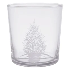 Gobelet en verre blanc sapin 36cl - Bodega