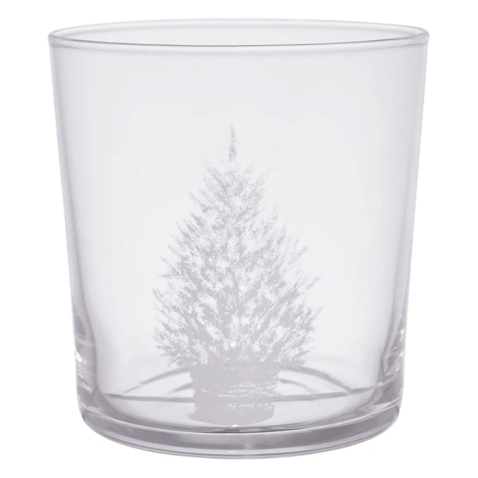 Gobelet en verre blanc sapin 36cl - Bodega