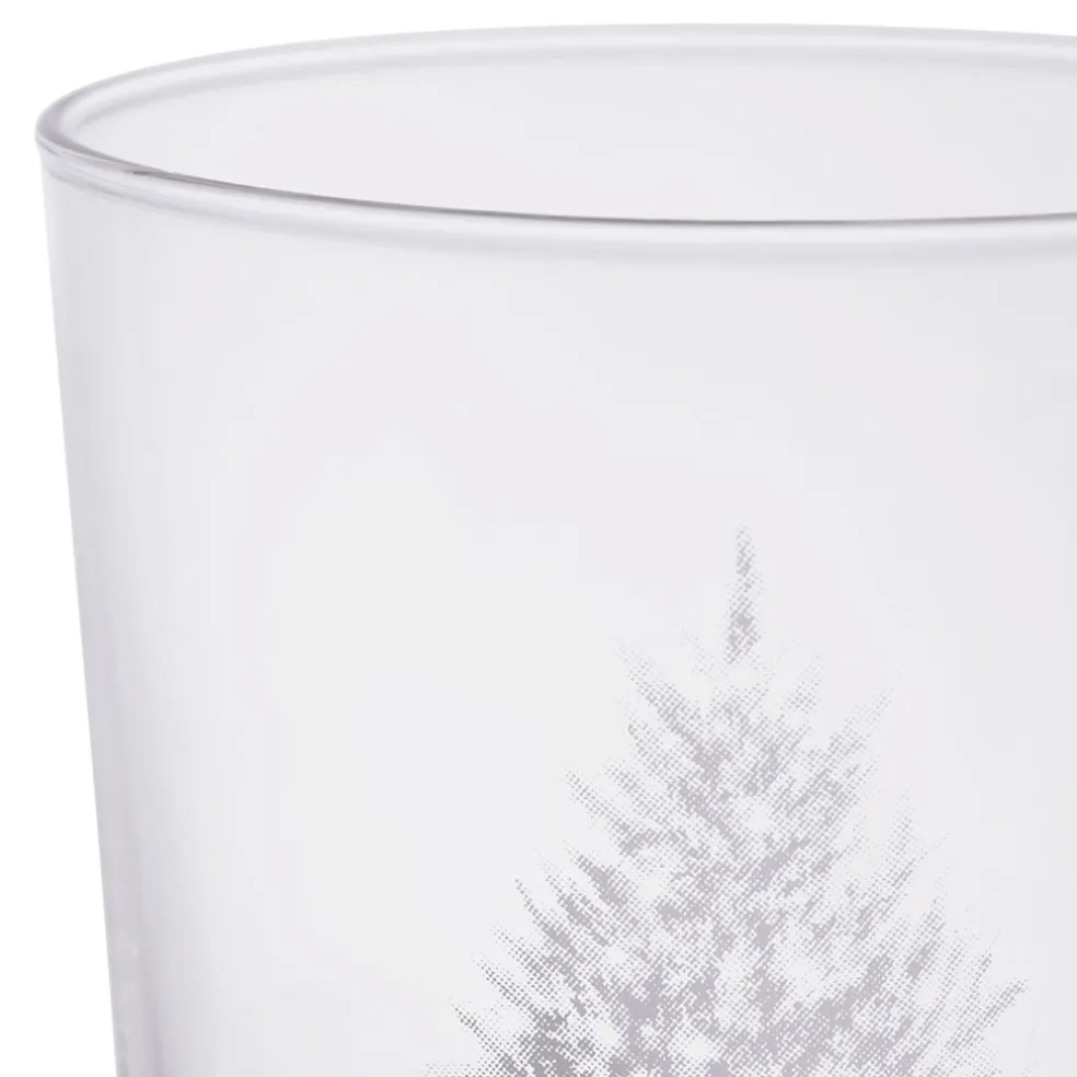 Gobelet en verre blanc sapin 36cl - Bodega