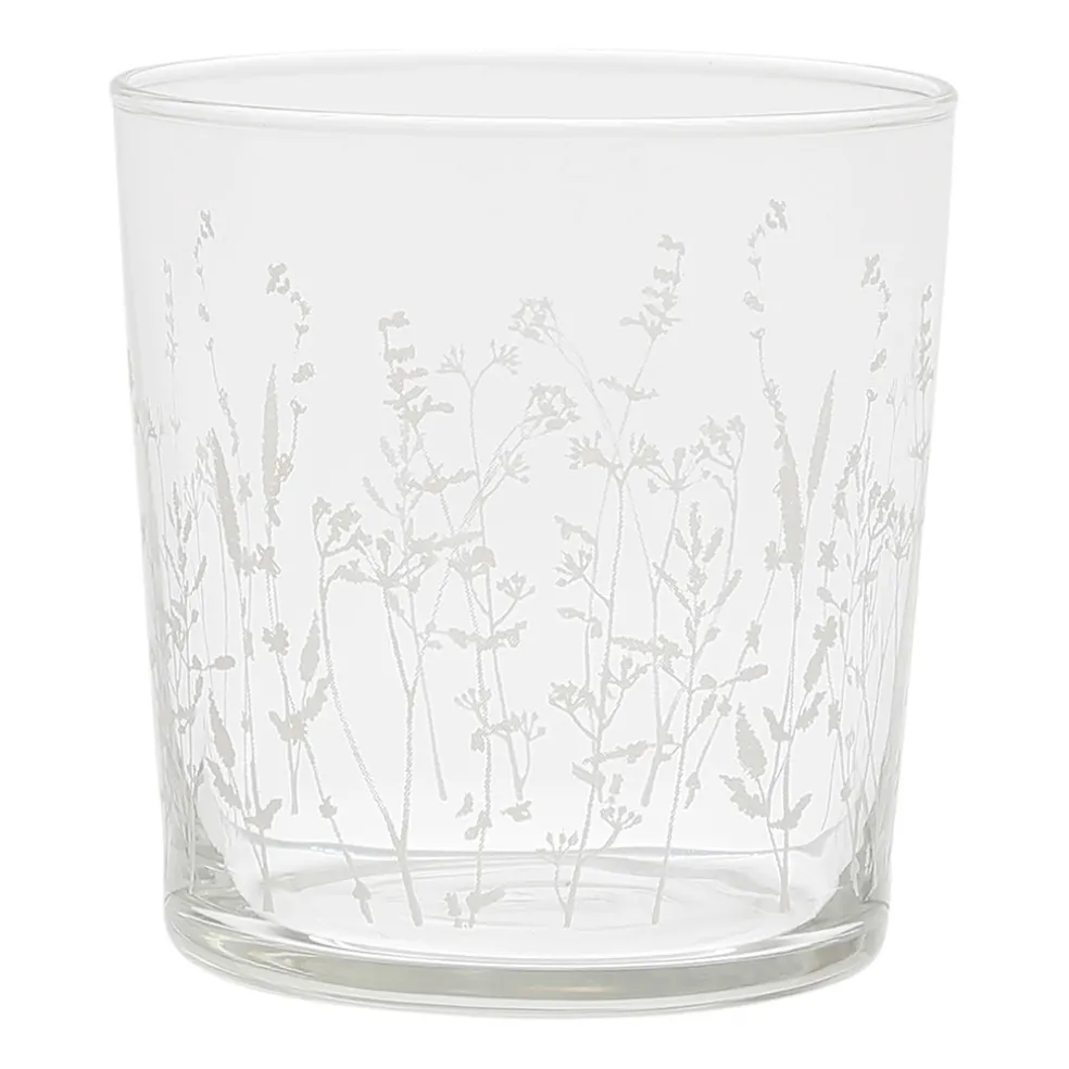 Gobelet en verre champetre blanc - bodega