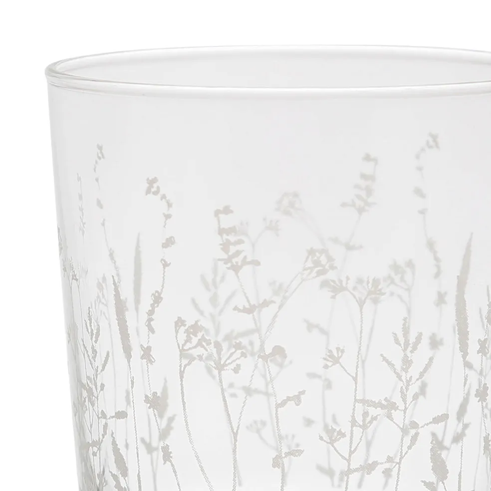 Gobelet en verre champetre blanc - bodega