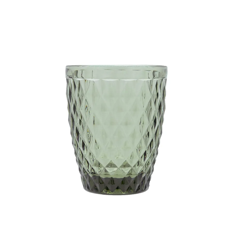 Gobelet en verre vert 22cl - Diamond
