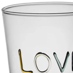 Gobelet love en verre multicolore 35cl - Colorea