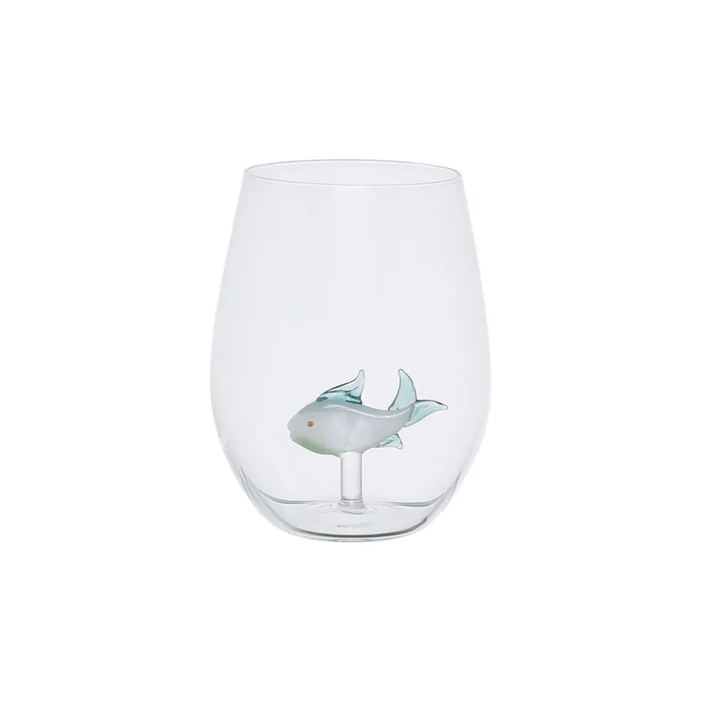 Gobelet poisson en verre borosilicate 50cl - Océan