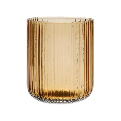 Gobelet strié ambre 35cl en verre - folky