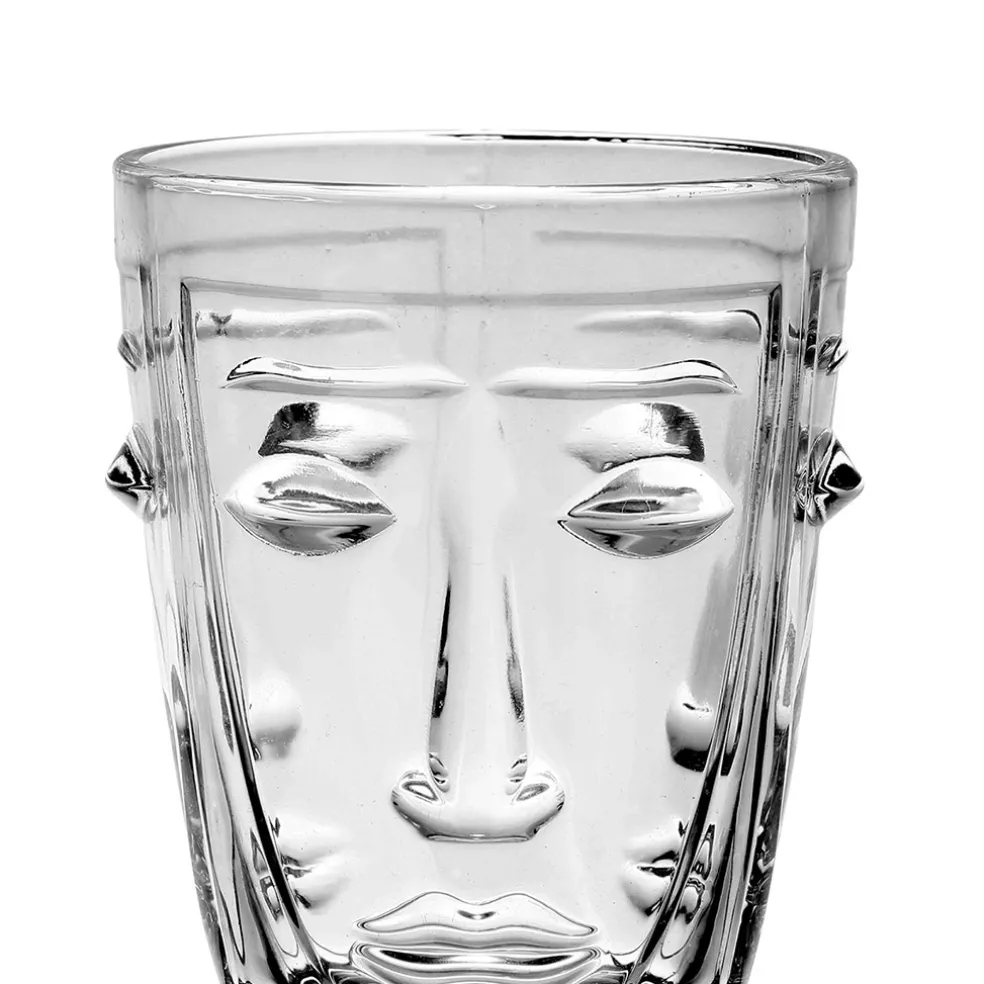 Gobelet visage transparent