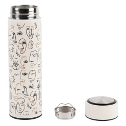 Gourde isotherme avec filtre beige 45cl -terre brulée