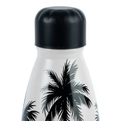 Gourde isotherme palmier écru et noir 50cl en inox - palmea