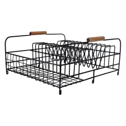 Égouttoir en fer noir 35x34cm