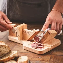 Guillotine à saucisson en hêtre