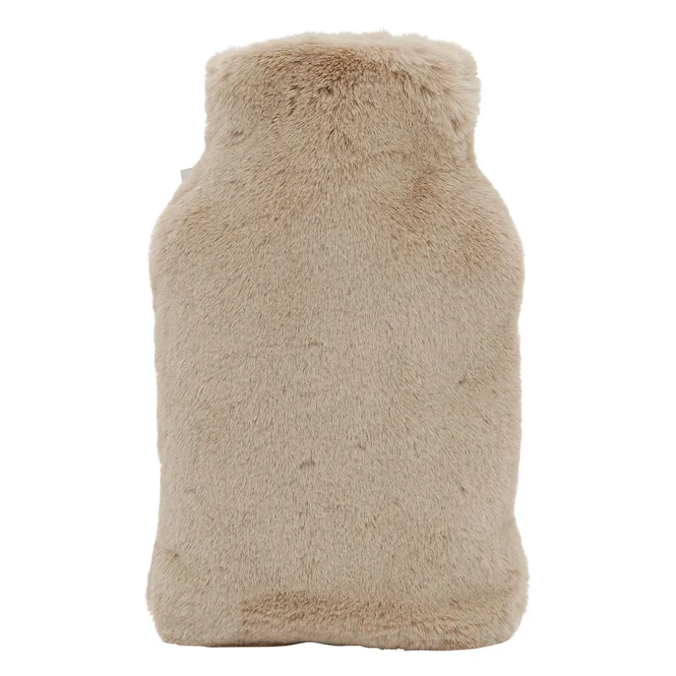 Housse bouillotte en tissu peluché - Adalie