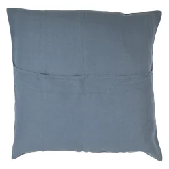 Housse coussin en lin turquin 80x80cm - Porticcio