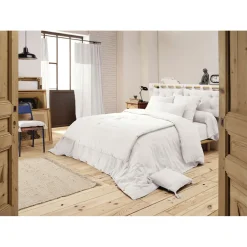 Housse de couette chantilly en gaze de coton 240x220cm - Gaia