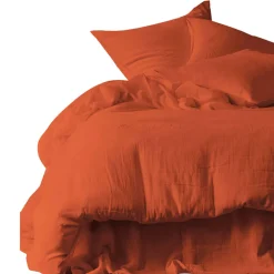 Housse de couette en coton terre brulée 240x220cm - Dili