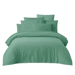 Housse de couette en coton céladon 240x220cm - Taloa