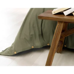 Housse de couette en flanelle romarin 240x220cm - Candice