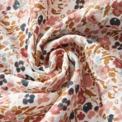 Housse de couette en gaze de coton imprimée pampa 260x240cm - Capucine