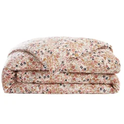 Housse de couette en gaze de coton imprimée pampa 240x220cm - Capucine