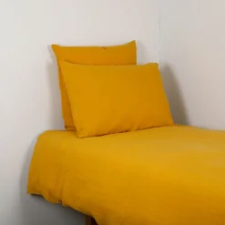 Housse de couette viti safran 240x220cm 100% lin lavé