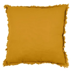 Housse de coussin en coton cumin 45x45cm - Nalia