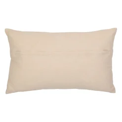 Housse de coussin brodée en coton écru 50x30cm - Nomadea