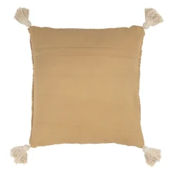 Housse de coussin Crabe en corde et jute naturel blanc 45x45cm - Eté A La Mer